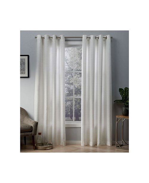Exclusive Home Whitby Metallic Slub Yarn Textured Silk Look