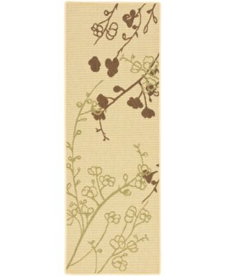 Courtyard Natural and Olive Area Rug Collection