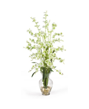 Nearly Natural Dancing Lady Liquid Illusion Silk Flower Arrangement In Green