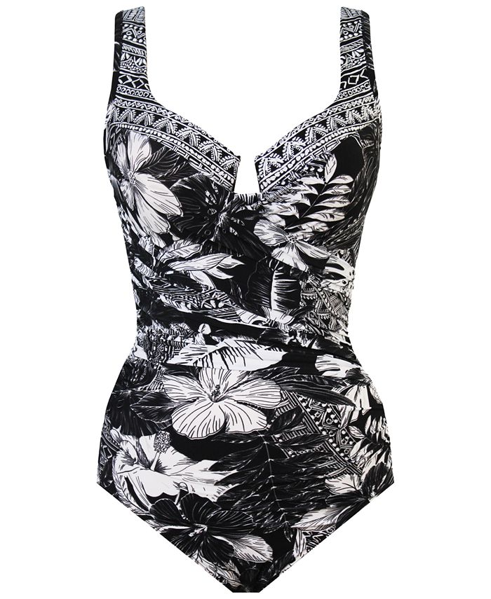 Miraclesuit Castaway Escape Printed One-Piece Allover Slimming Swimsuit ...