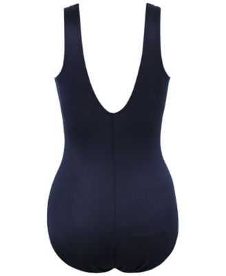 Plus Size Palma Allover Slimming One-Piece Swimsuit 