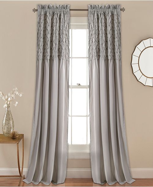 Lush Decor Bayview 54 X 84 Pintuck Curtain Set Reviews Window Treatments Blinds Macy S