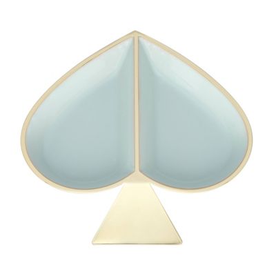 Kate Spade - Gold Jewelry Dish, Aqua Spade