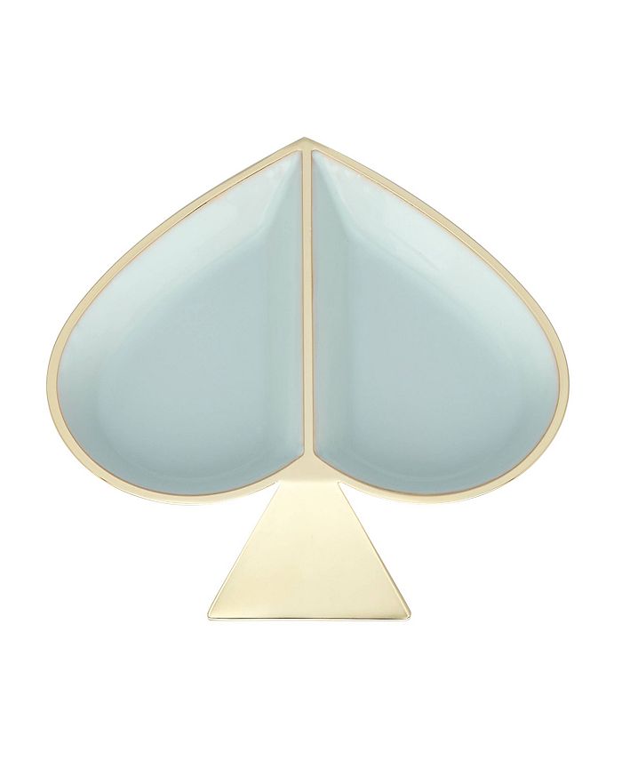 Kate Spade new york Spade Street Gold Jewelry Dish, Aqua Spade Macy's