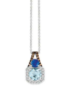 image of Le Vian Multi-Gemstone (1-3/8 ct. t.w.) & Diamond (1/3 ct. t.w.) 18