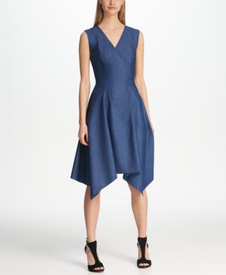 dkny denim dress