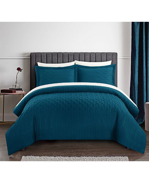 Chic Home Jazmine 7 Piece Queen Bed In A Bag Comforter Set Reviews Comforters Fashion Bed Bath Macy S