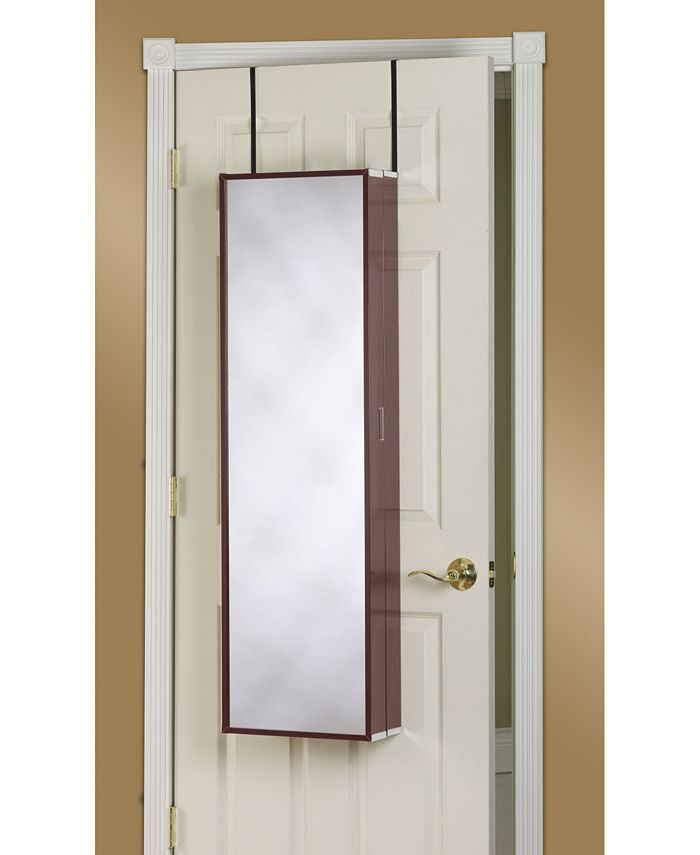 Cosmetic Storage Armoire With Mirror