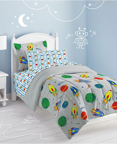 Dream Factory Space Rocket Twin Comforter Set Reviews