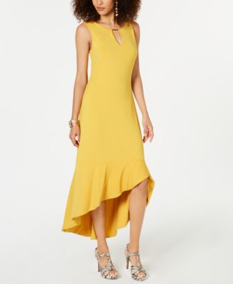 macys mustard dress