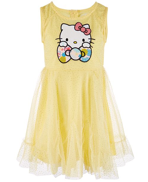 Hello Kitty Toddler Girls Glitter Mesh Dress Created For Macy S