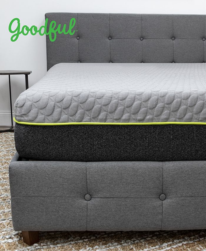 Goodful 10" Bamboo Charcoal Memory Foam Plush Mattress Queen, Mattress in a Box Macy's
