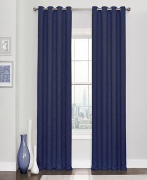 Shop Eclipse Kingston Embossed Panel, 52" X 108" In Navy