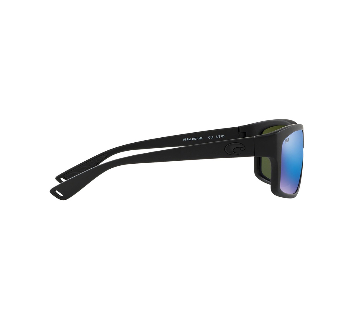 Shop Costa Del Mar Polarized Sunglasses, Cut Polarized 61 In Black Black,blue Mir Pol