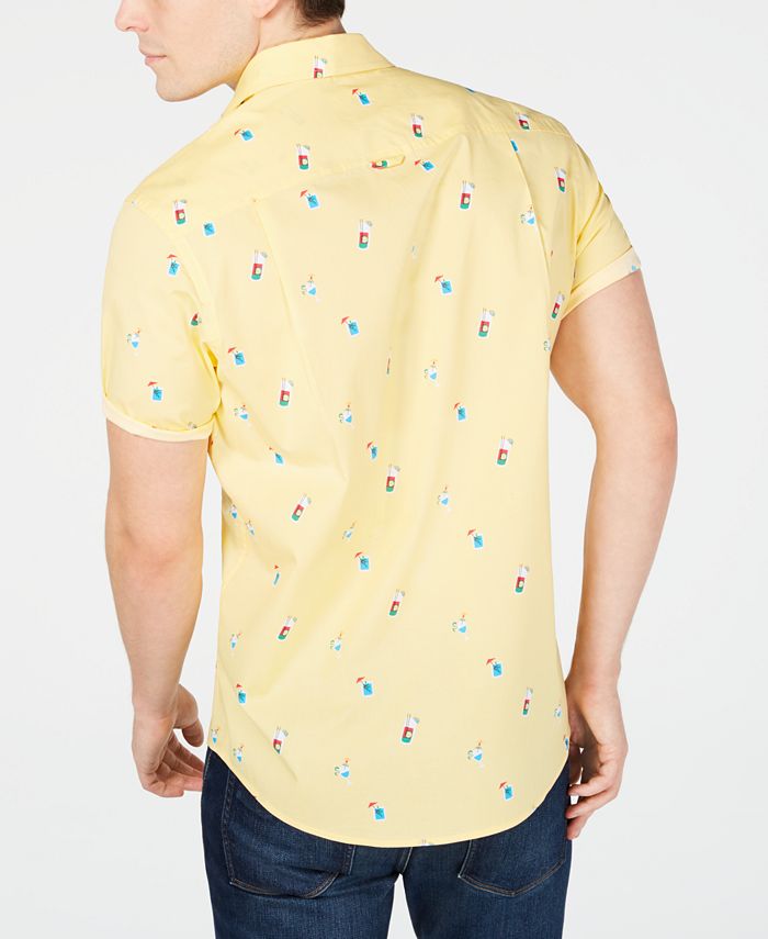 Club Room Men's CocktailPrint Shirt, Created for Macy's Macy's