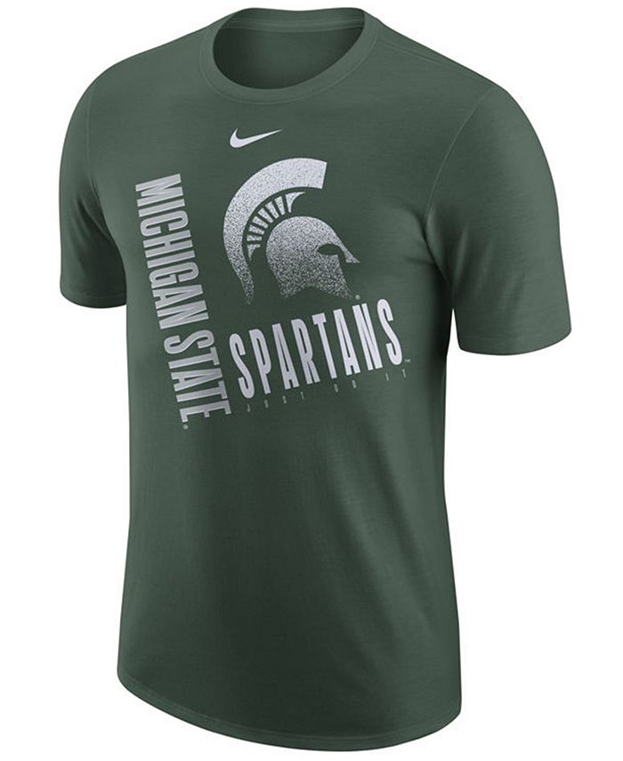 Nike Men's Michigan State Spartans Dri-Fit Cotton Just Do It T-Shirt ...