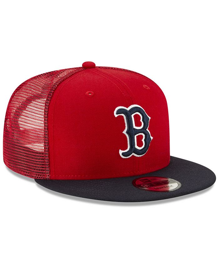 New Era Boston Red Sox Coop All Day Mesh Back 9FIFTY Snapback Cap - Macy's