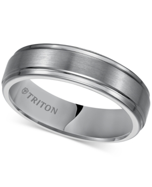 image of Triton Men-s Tungsten Carbide Ring, 6mm Comfort Fit Wedding Band