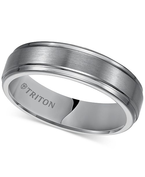 Triton Men S Tungsten Carbide Ring 6mm Comfort Fit Wedding Band
