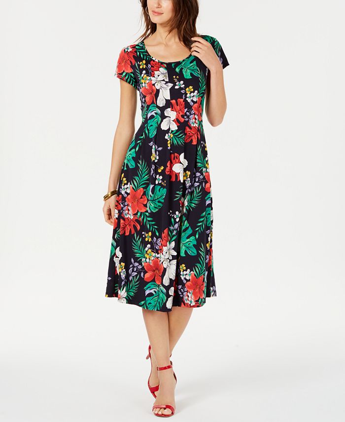Macys tropical dress hot sale