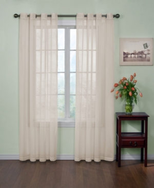 Curtain Fresh Curtainfresh Grommet Voile 59" X 120" Panel In Ivory