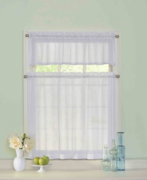 Curtain Fresh Curtainfresh 56" X 36" Tier And Valance Set In White