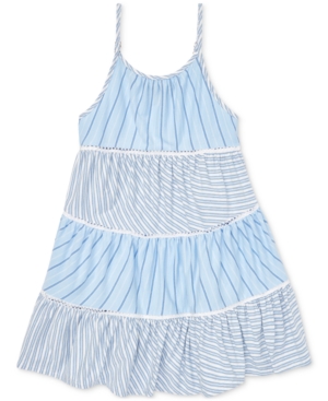 Polo Ralph Lauren Toddler Girls Tiered Striped Cotton Dress