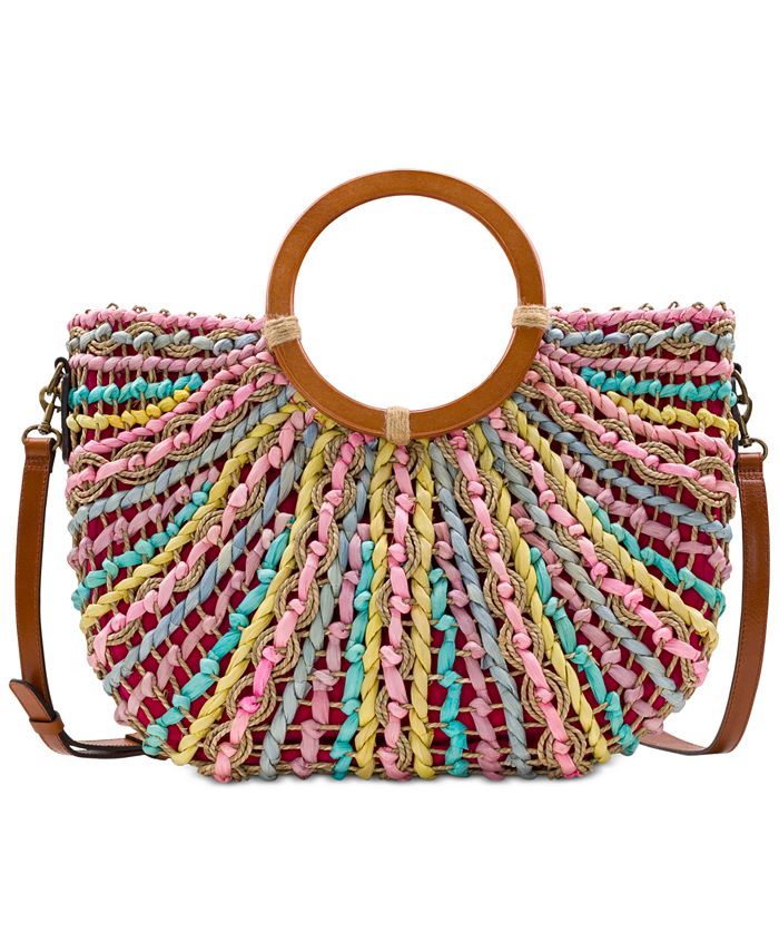 Patricia Nash Lesa Multicolor Straw Bag & Reviews - Handbags ...