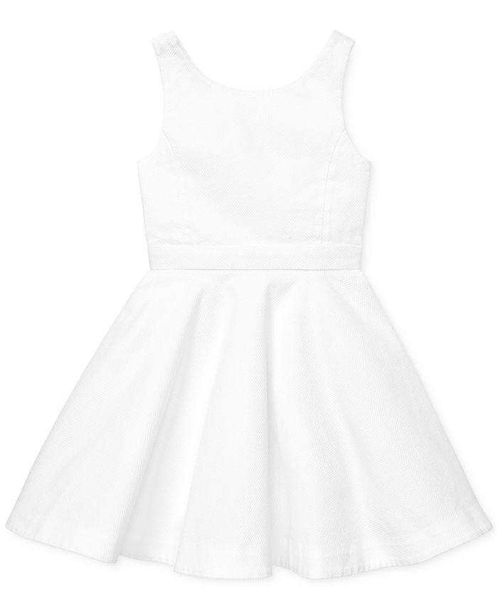Polo Ralph Lauren Little Girls Piqué Dress - Macy's