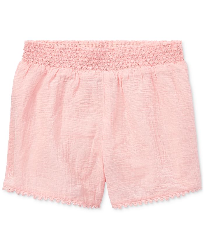 Polo Ralph Lauren Toddler Girls Smocked Cotton Shorts Macy's