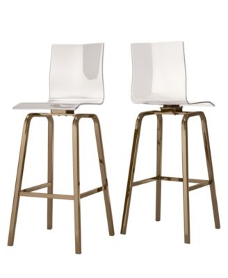 clear high bar stools