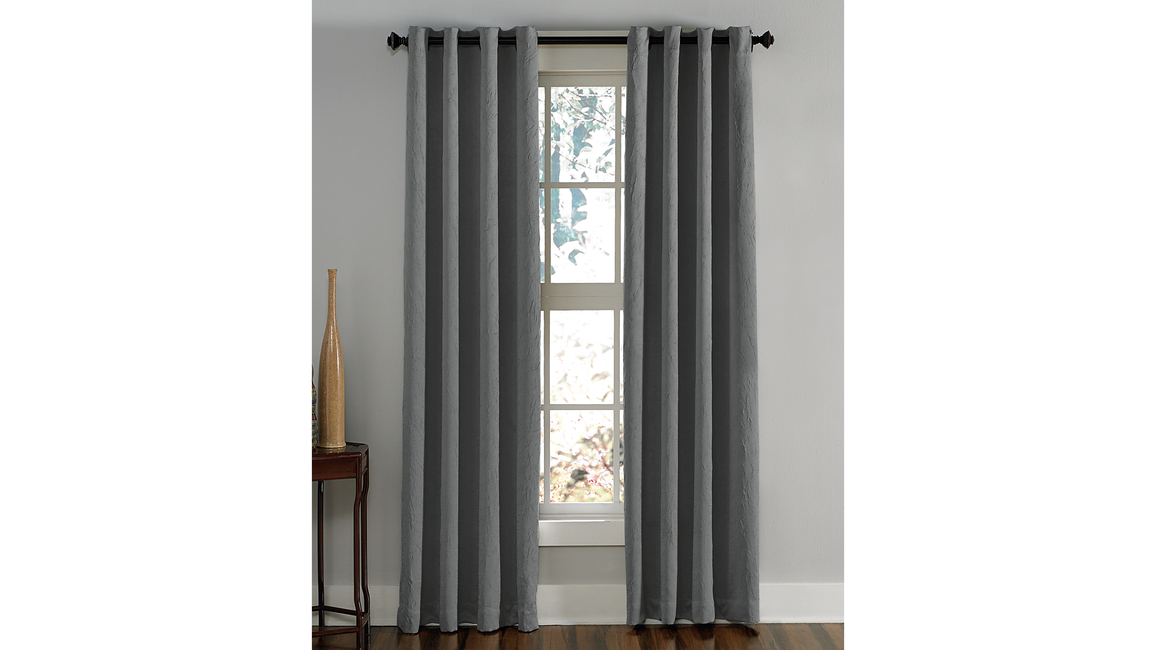 Lenox 50" x 144" Crushed Texture Curtain Panel