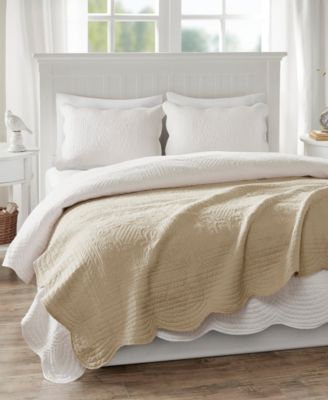 Tuscany Scalloped-Edge Throw, 60" x 72"