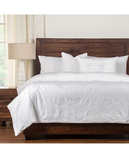 Siscovers Cabo White 6 Piece Cal King High End Duvet Set