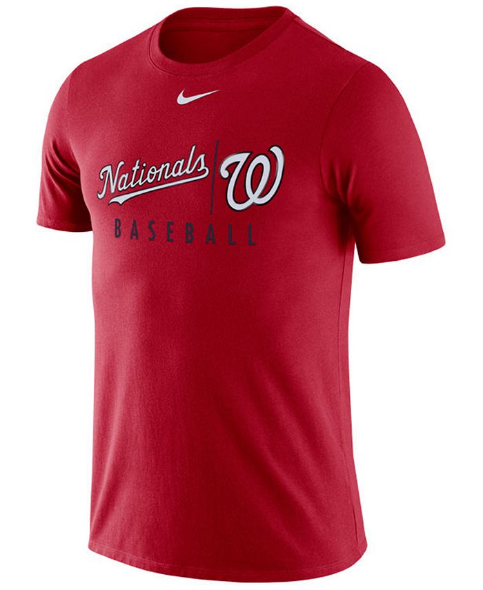 Nike Men's Washington Nationals Dri-FIT Practice T-Shirt - Macy's