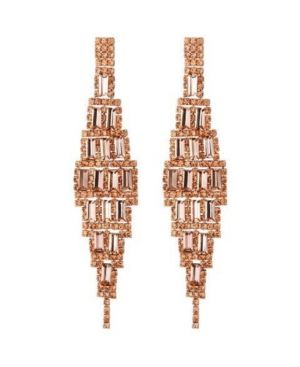 image of Nicole Miller Diamond Shaped Chandelier Earring