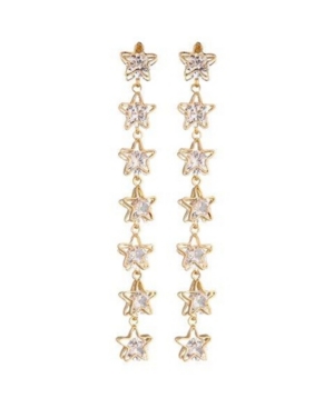 image of Nicole Miller Star Linear Drop Earring