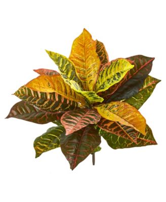 Nearly Natural - 21” Garden Croton Artificial Plant (Real Touch) (Set of 4)