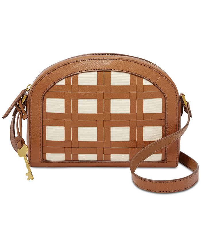 Fossil Chelsea Woven Leather Crossbody Macy s