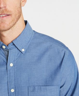 Men's Classic-Fit Stretch Solid Oxford Button-Down Shirt