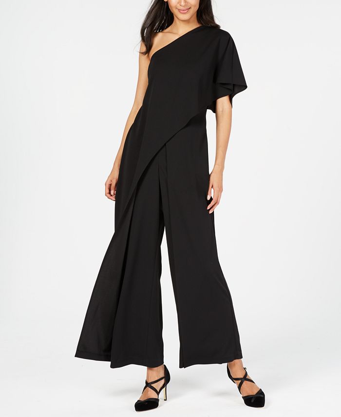 Adrianna Papell One Shoulder Jumpsuit Macy s