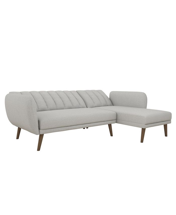 Novogratz Collection Novogratz Brittany Sectional Futon Sofa Macy's