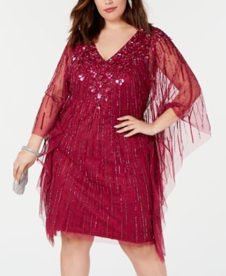 Adrianna Papell Plus Size Embellished Kaftan Dress