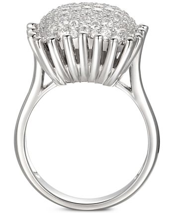 Macy's - Cubic Zirconia Pav&eacute; Statement Ring in Sterling Silver