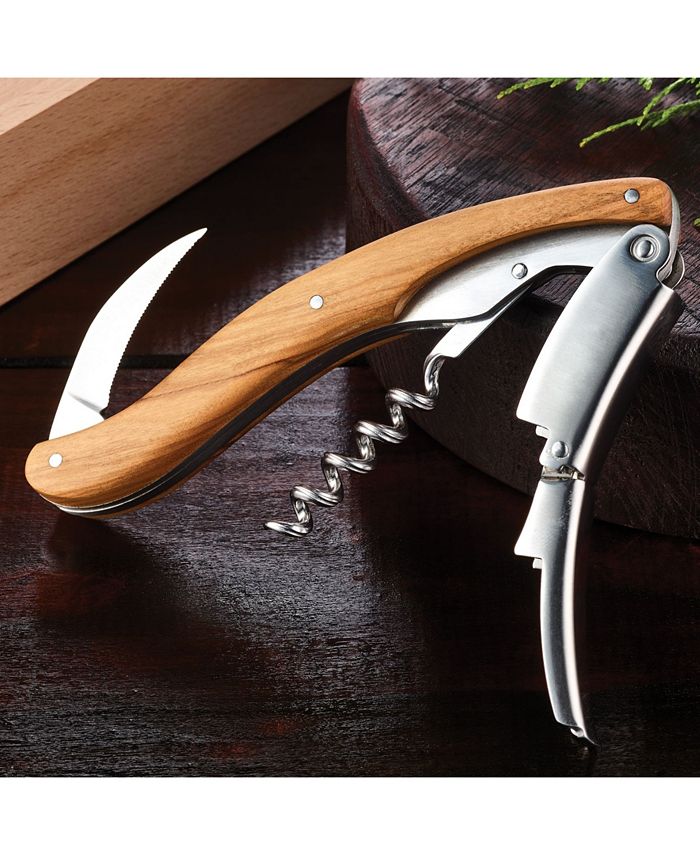 Wine Enthusiast Executive Olivewood Corkscrew - Macy's