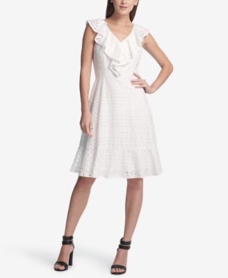 dkny eyelet dress