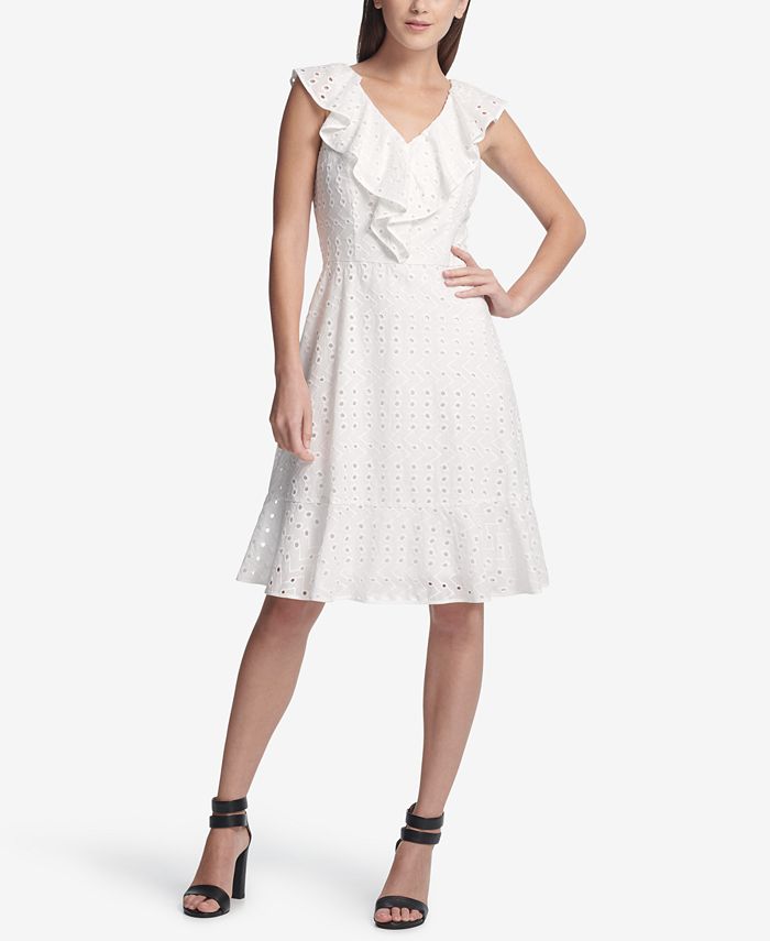 Dkny eyelet clearance dress
