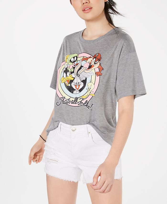 Modern Lux Juniors' Looney Tunes Graphic-Print T-Shirt - Macy's