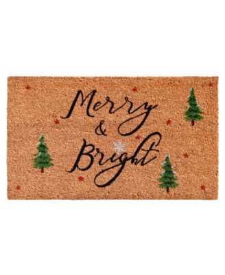 Home & More - Yule 17" x 29" Coir/Vinyl Doormat