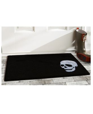Home & More Skull Natural Coir/Vinyl Doormat, 24" x 36"